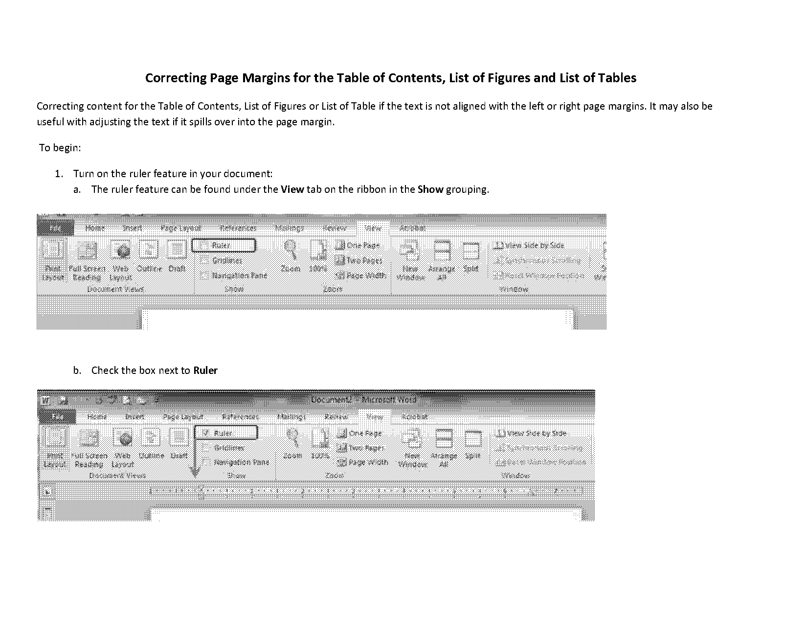 how to get my table of content numbers aligned