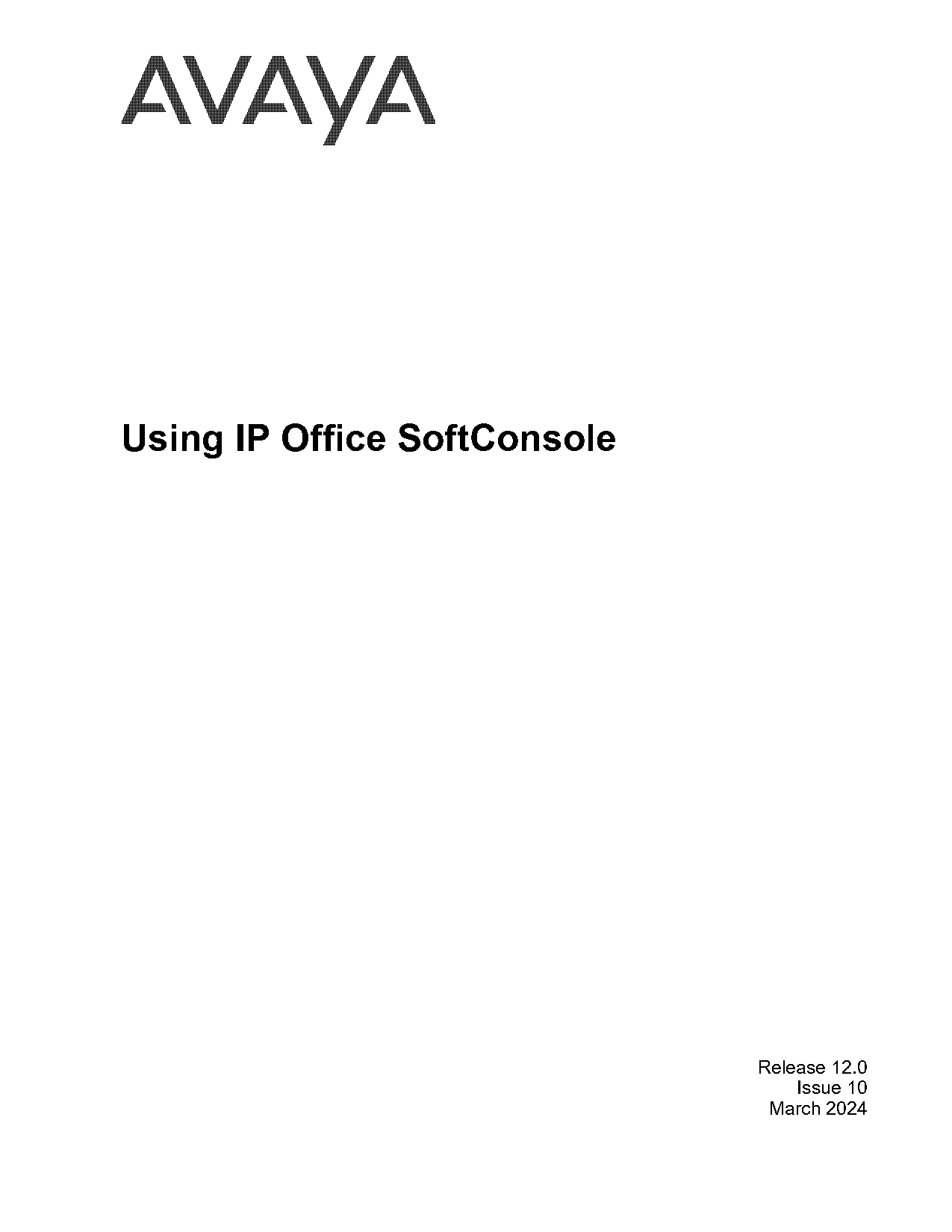 avaya softconsole quick user guide