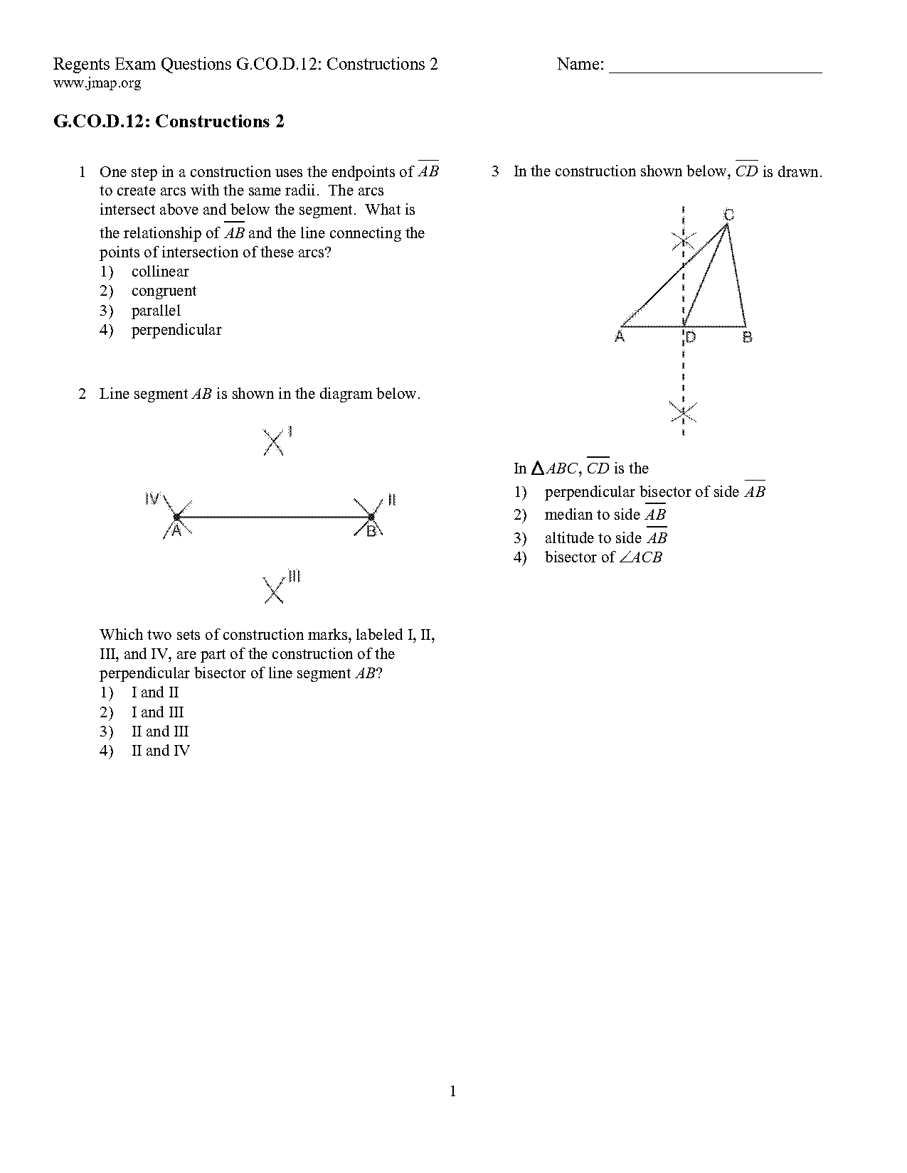 line segment construction worksheet