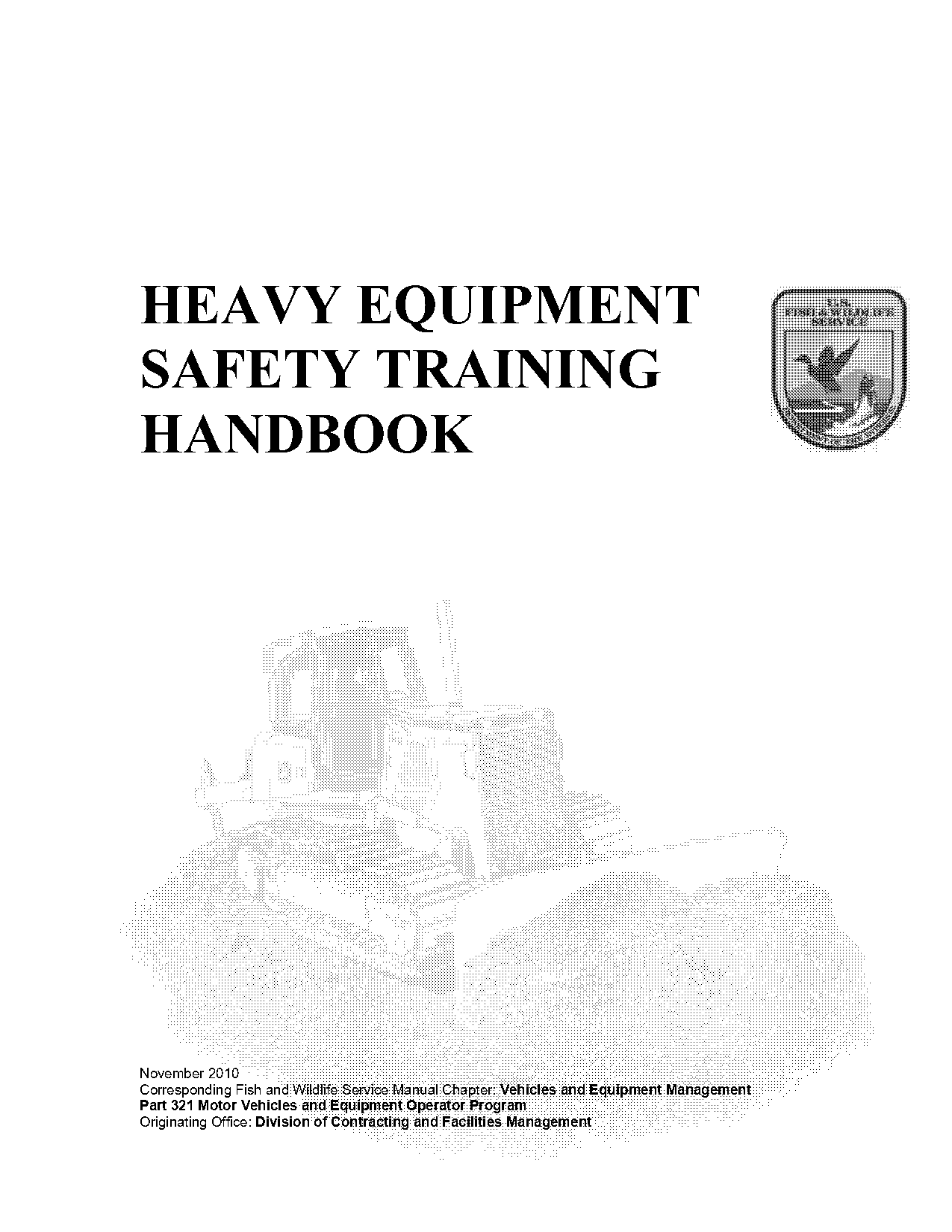 heavy equipment training manual