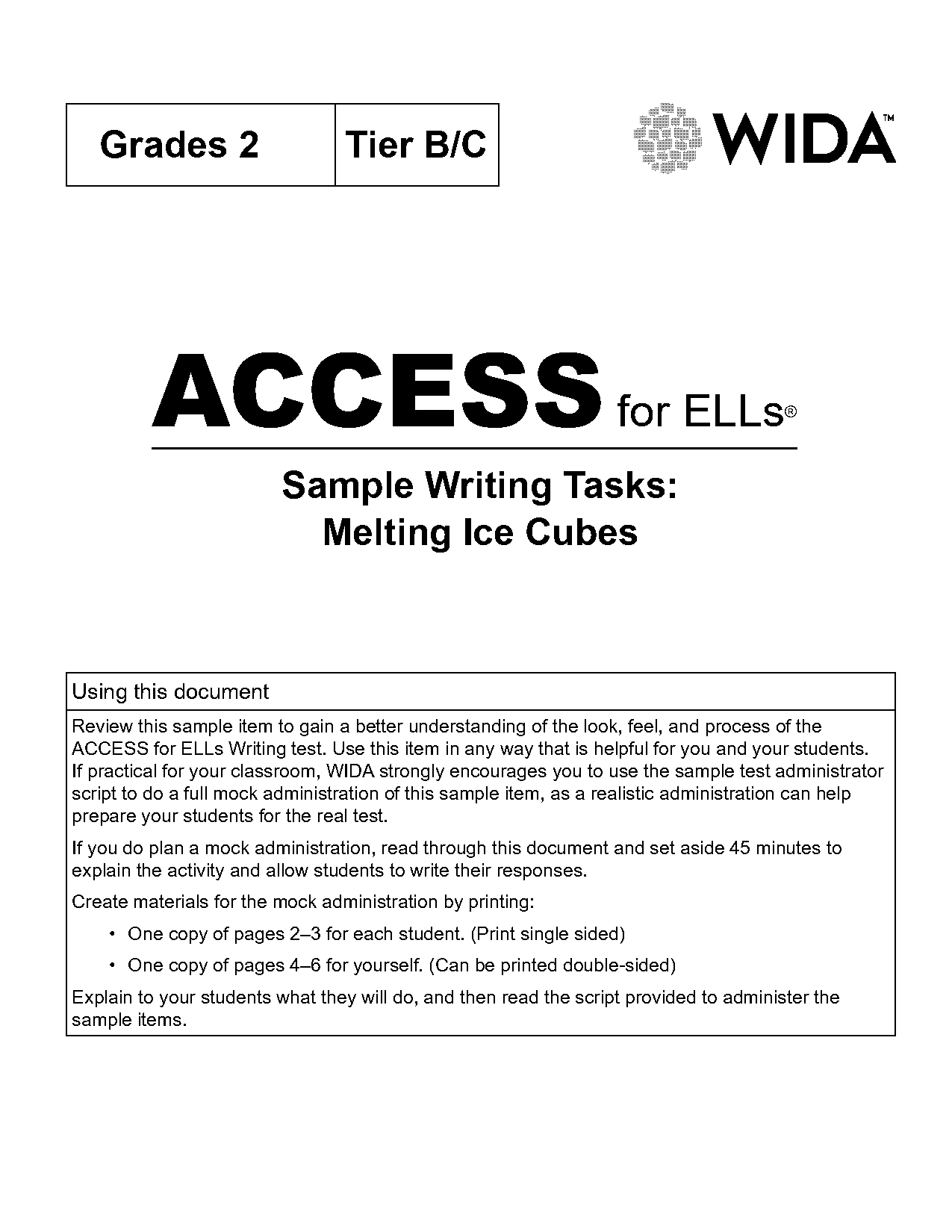 writer access writing samples