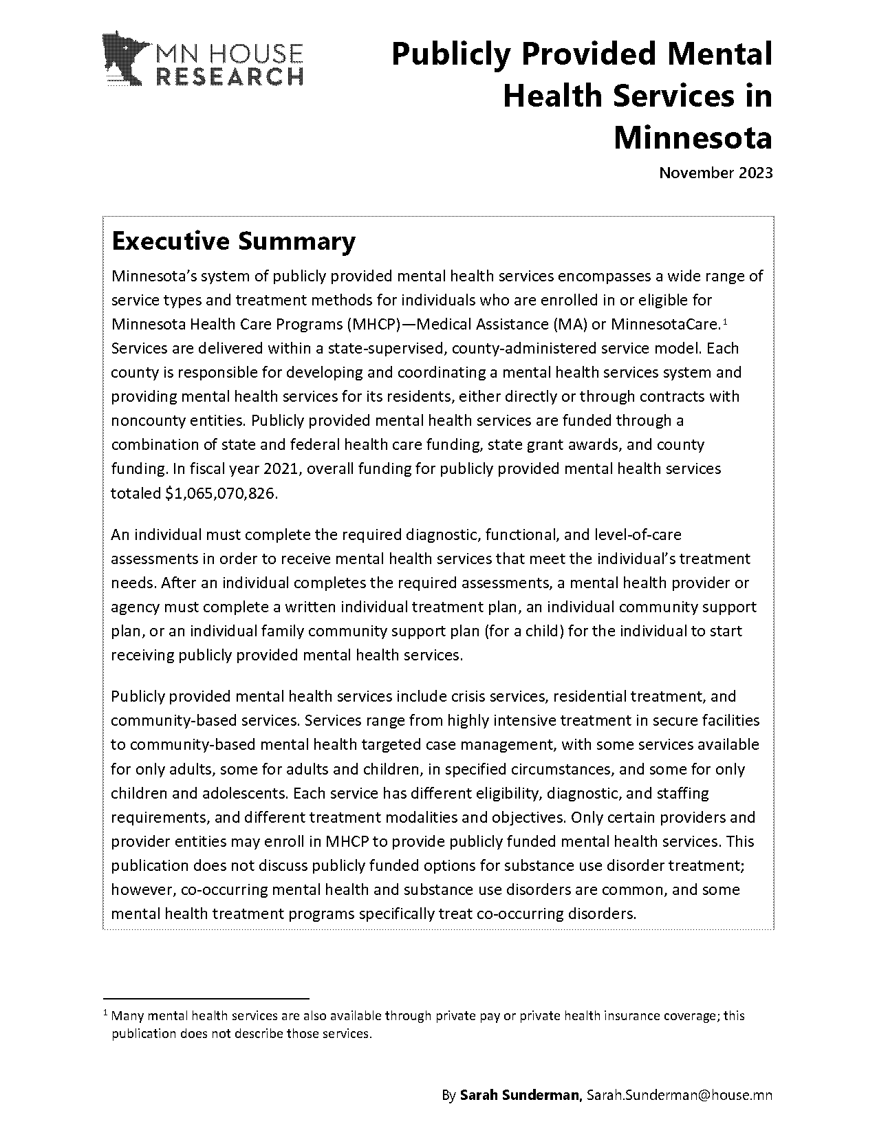 request for mental health evaluation minnesota