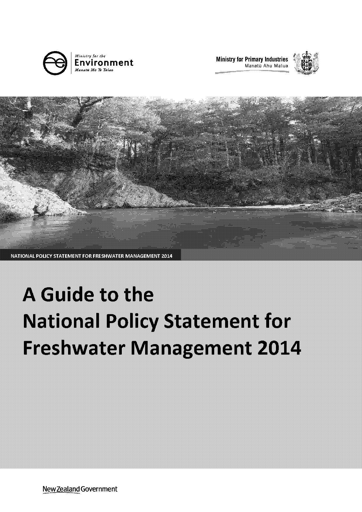 the national policy statement for freshwater management