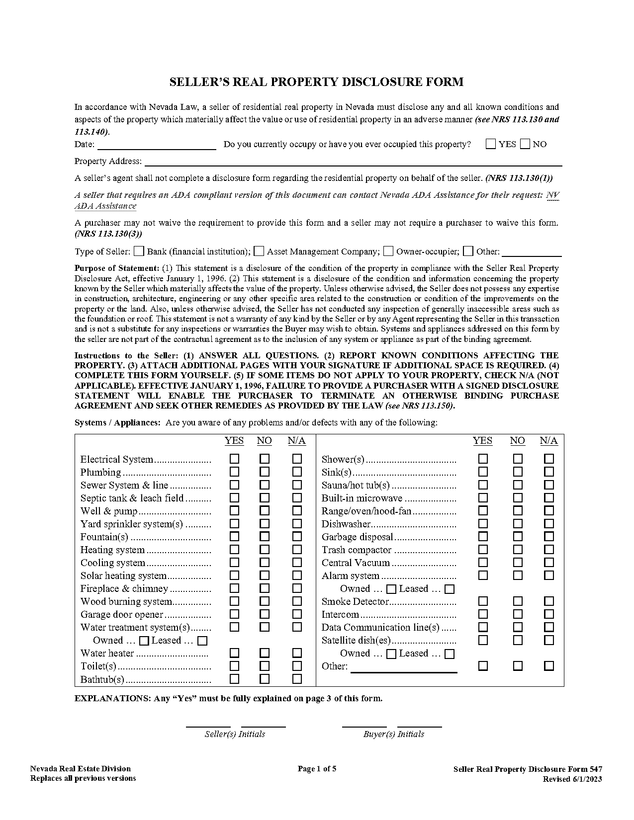 request for occupied conveyance form