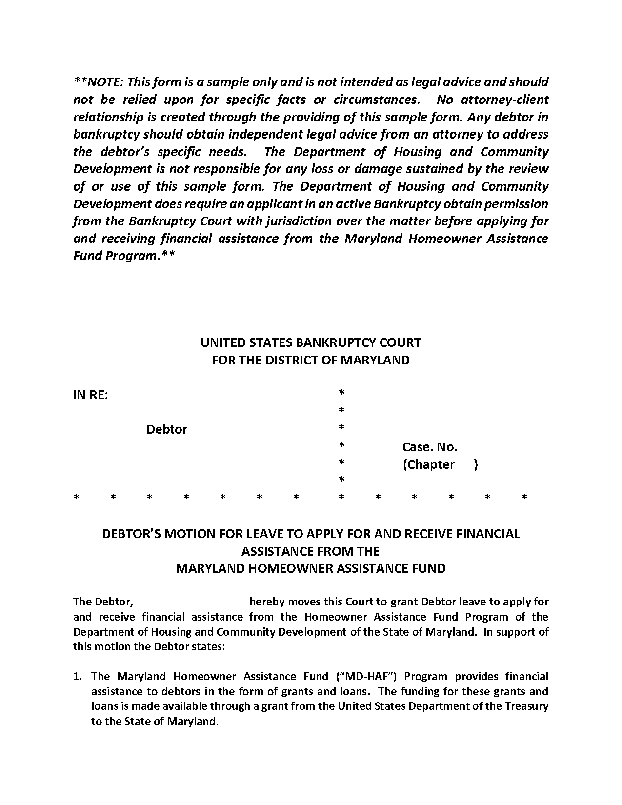 haf application form texas