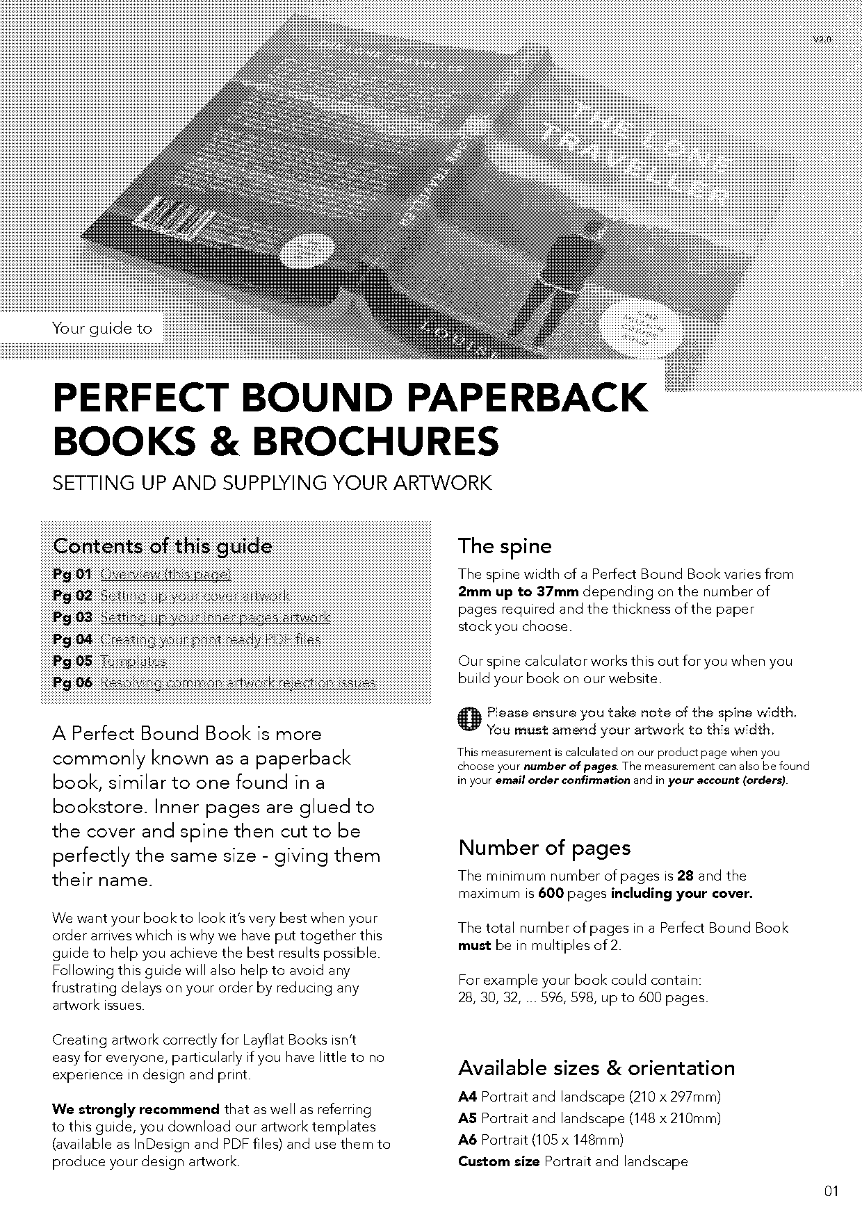 downloadable perfect bound book cover template