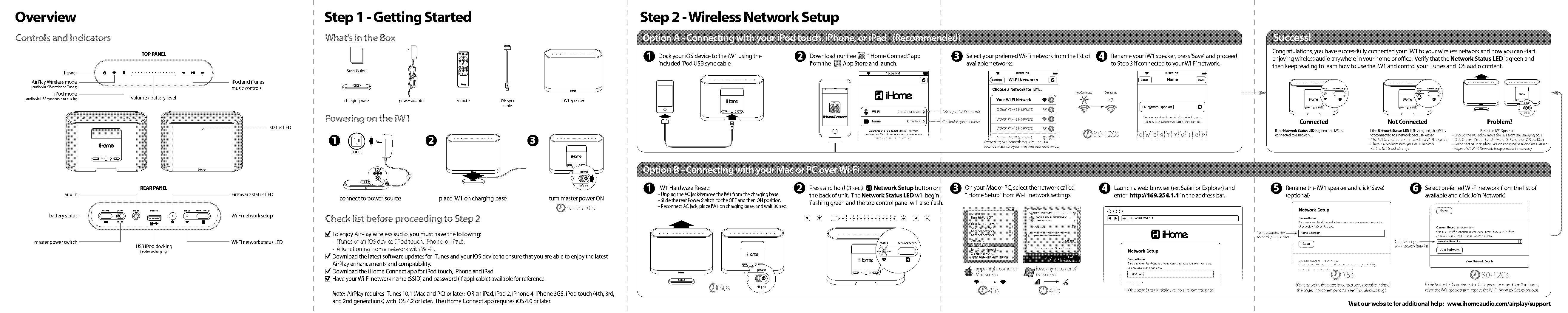 ihome set up instructions