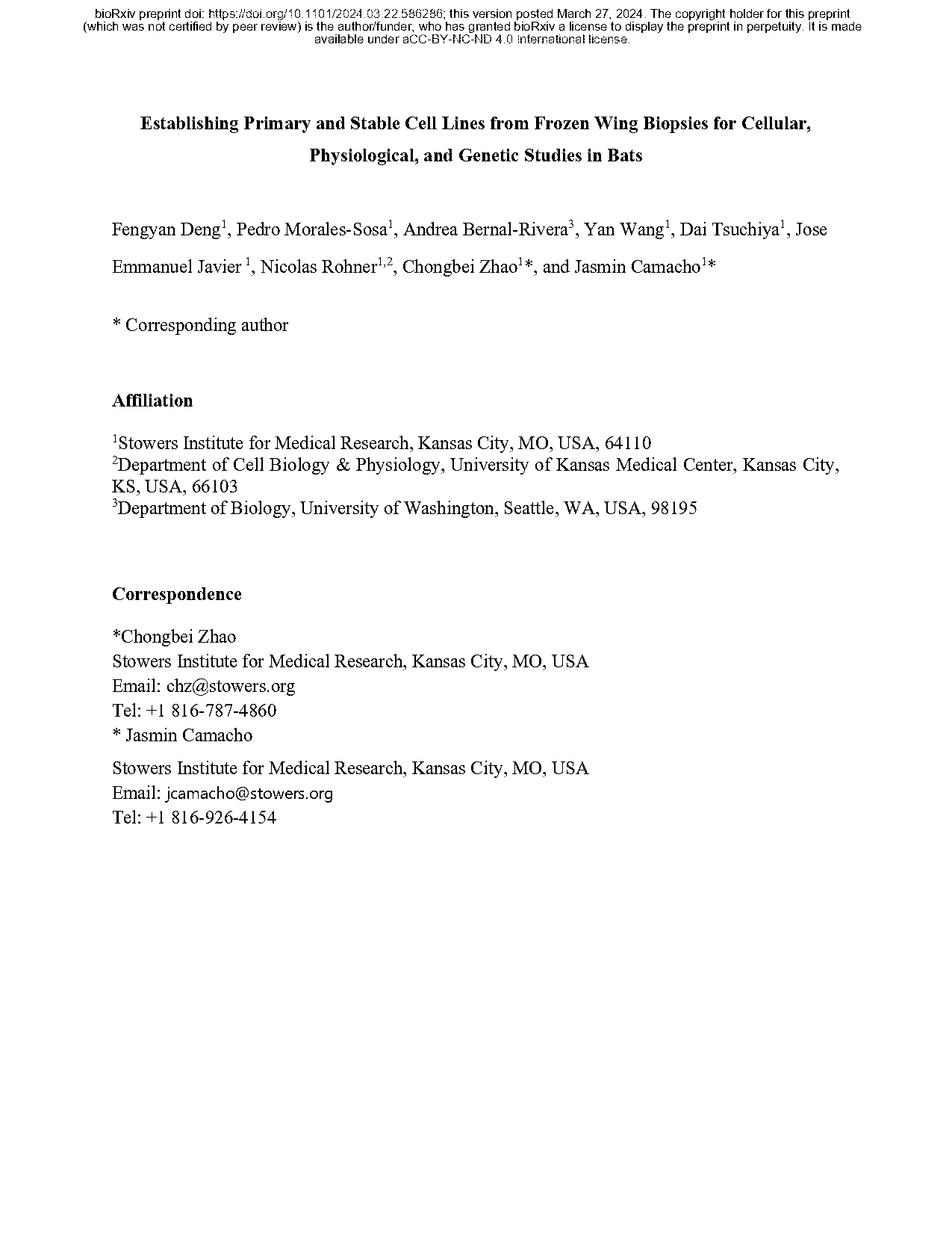 freezing primary cells protocol