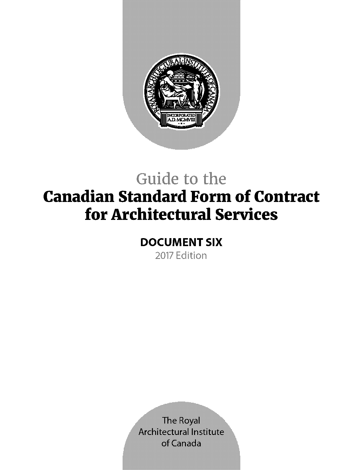 standard client architect agreement canada