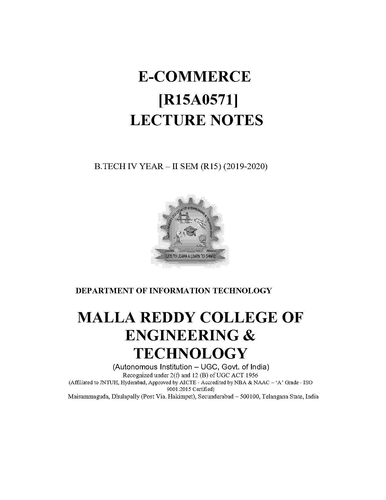 e commerce short notes pdf