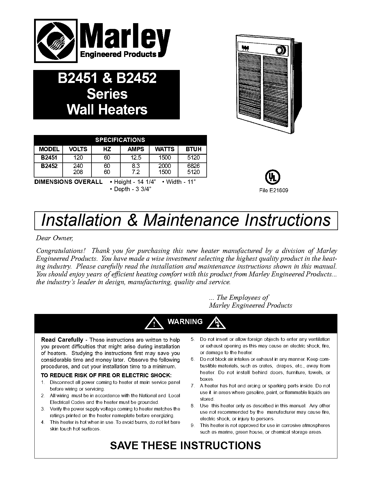 instructions for patton heater