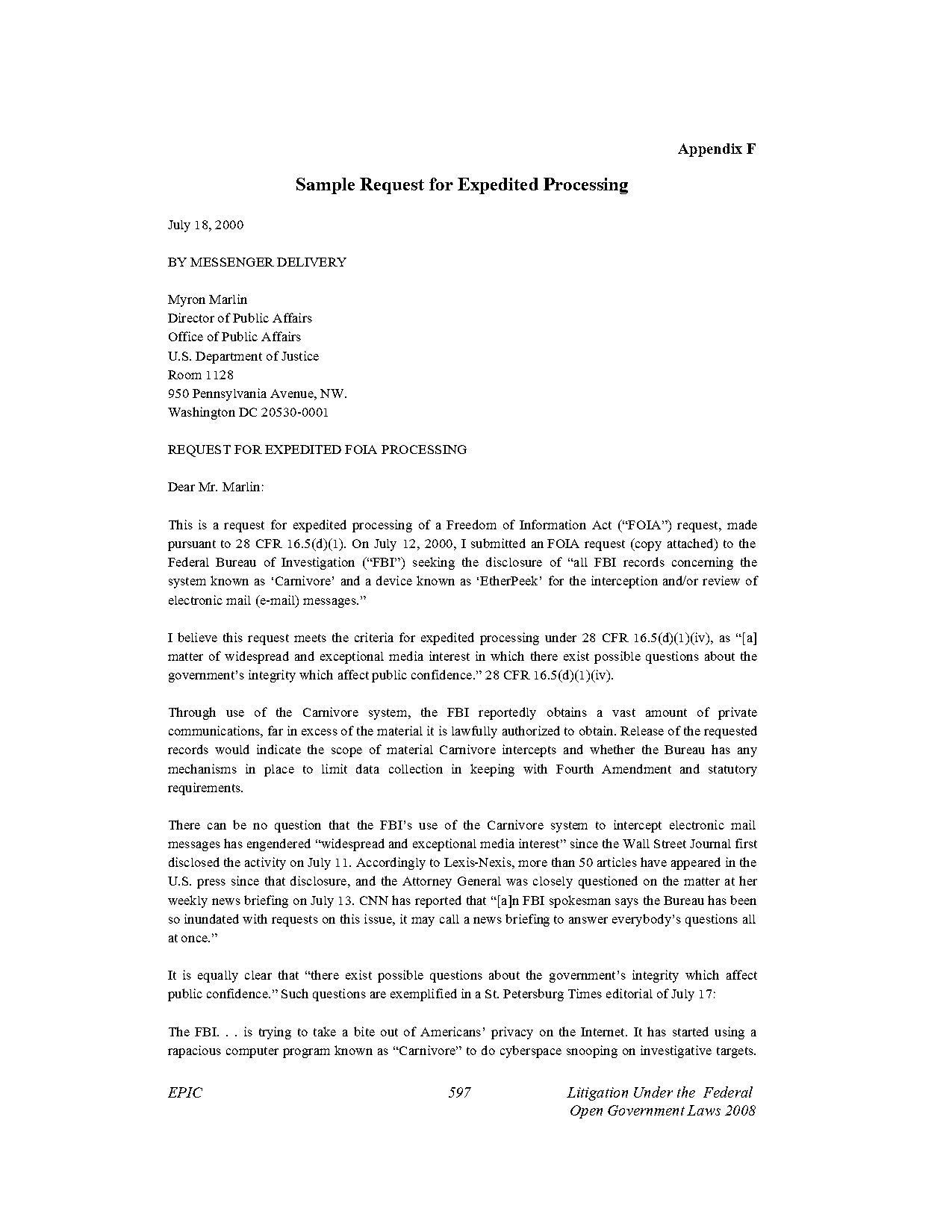 sample request letter to speed up the process