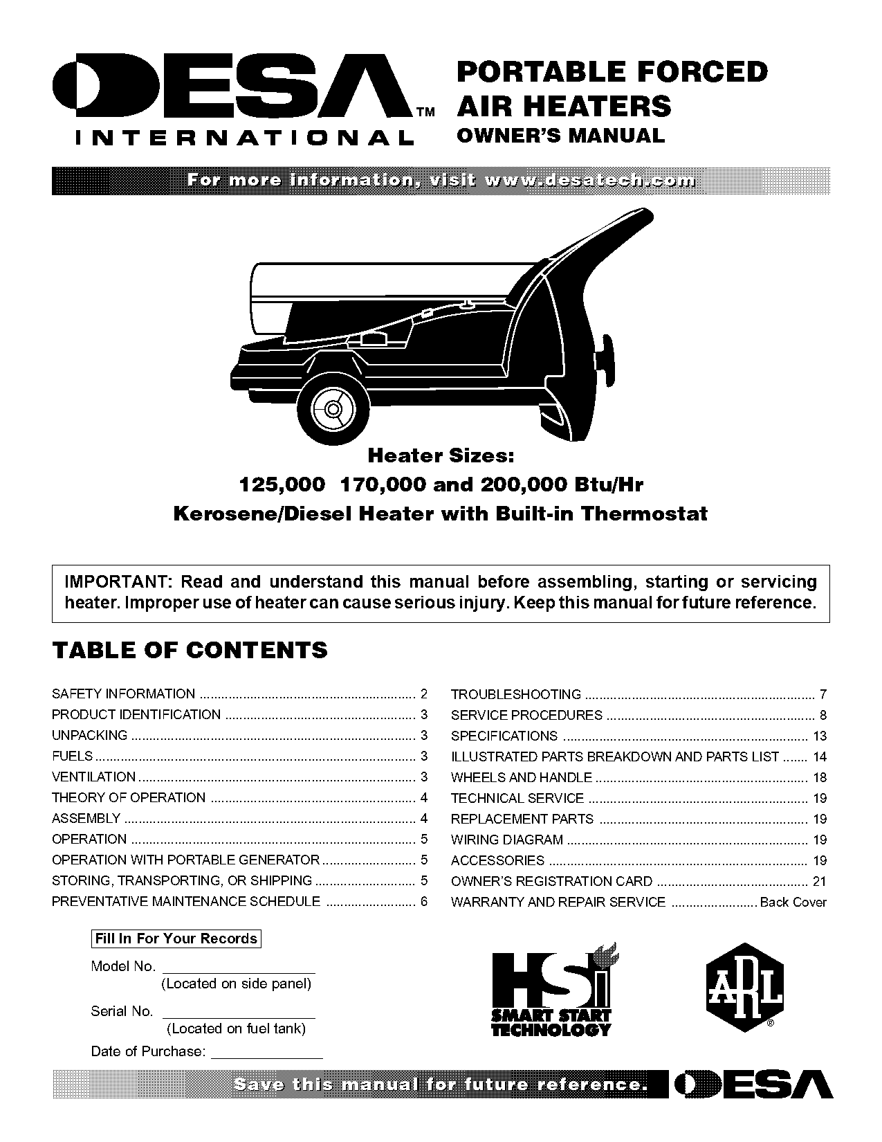 all pro multi fuel torpedo heater manual