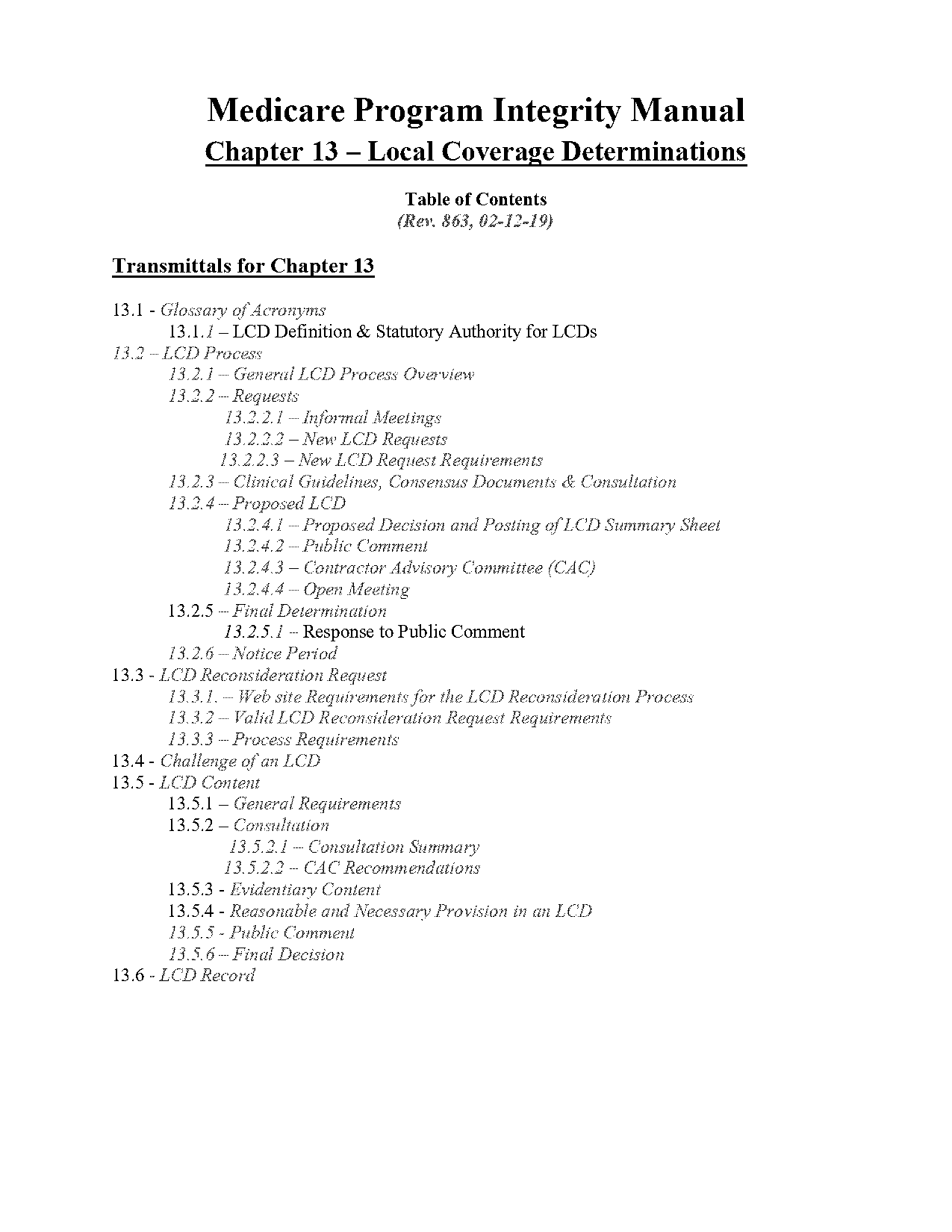 centers for medicare and medicaid services journal article