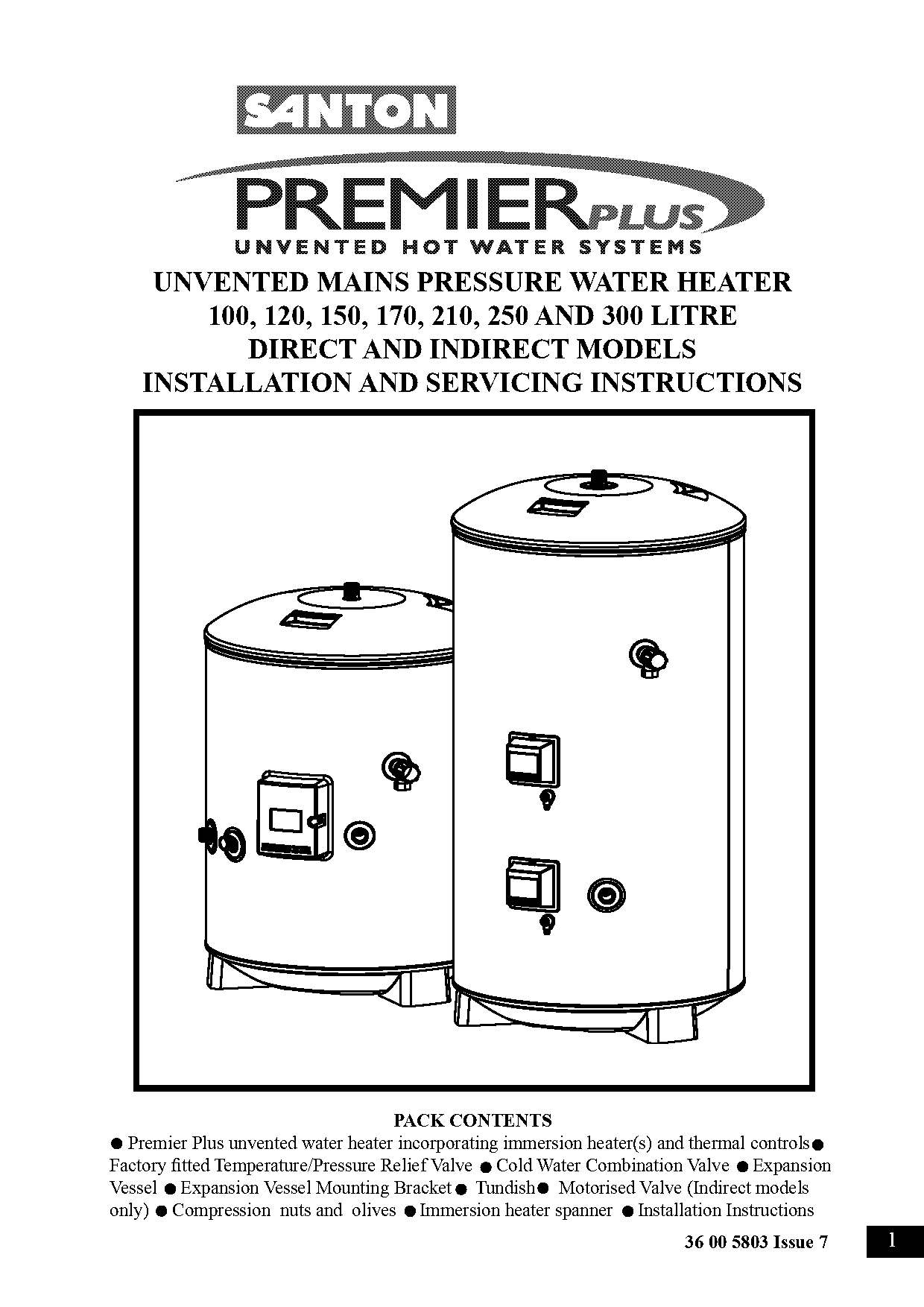 santon premier heat electric boiler manual