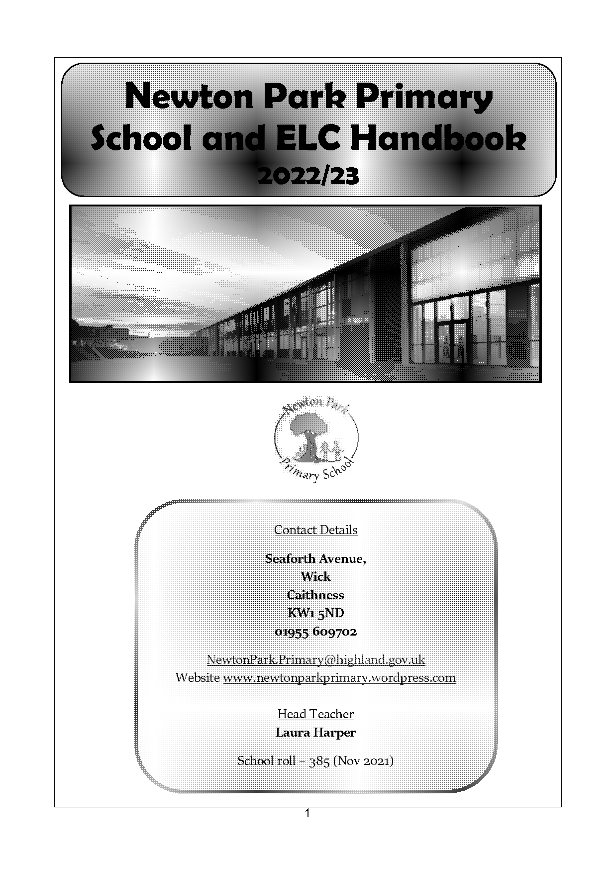 newton park primary school application form