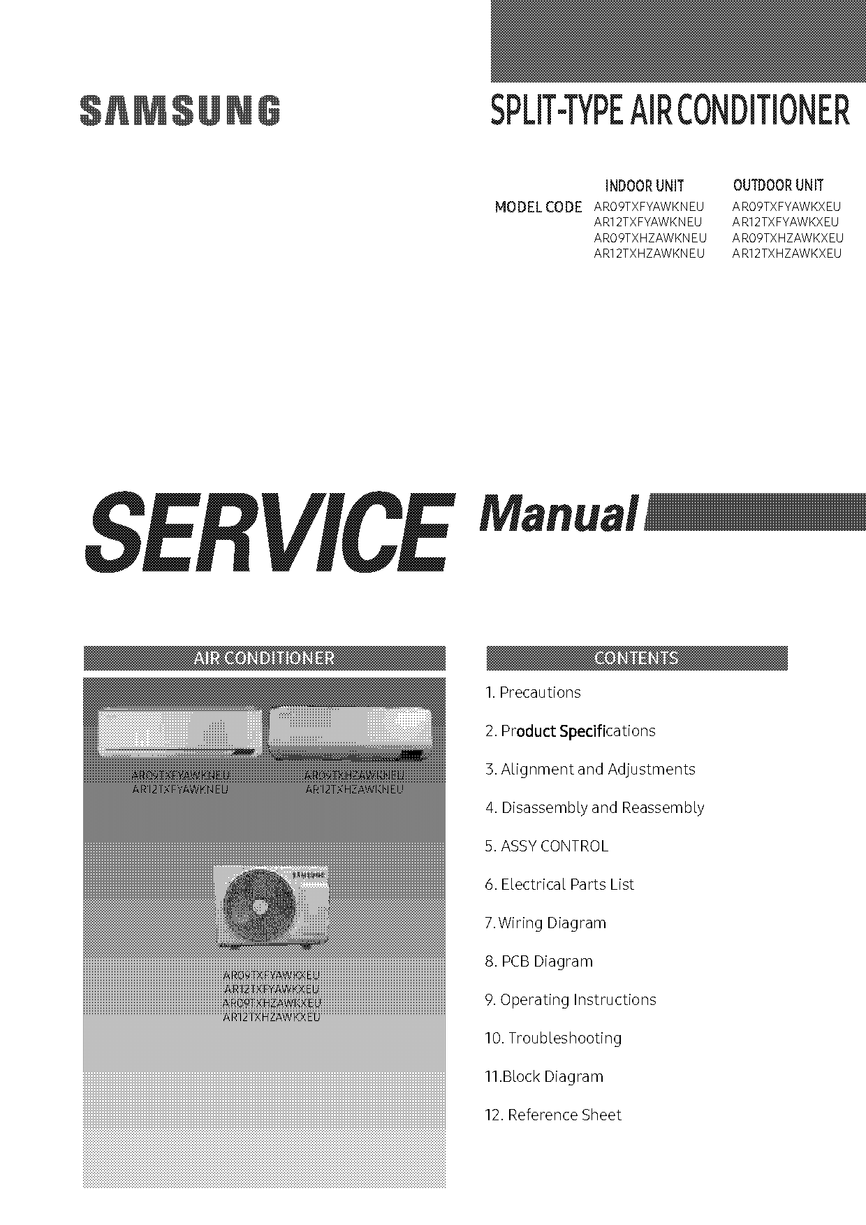 service manual air conditioner samsung