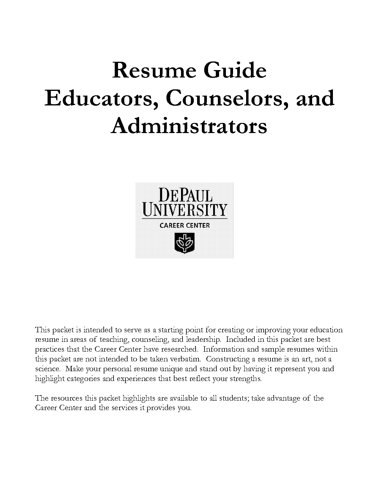 effective resume for teachers