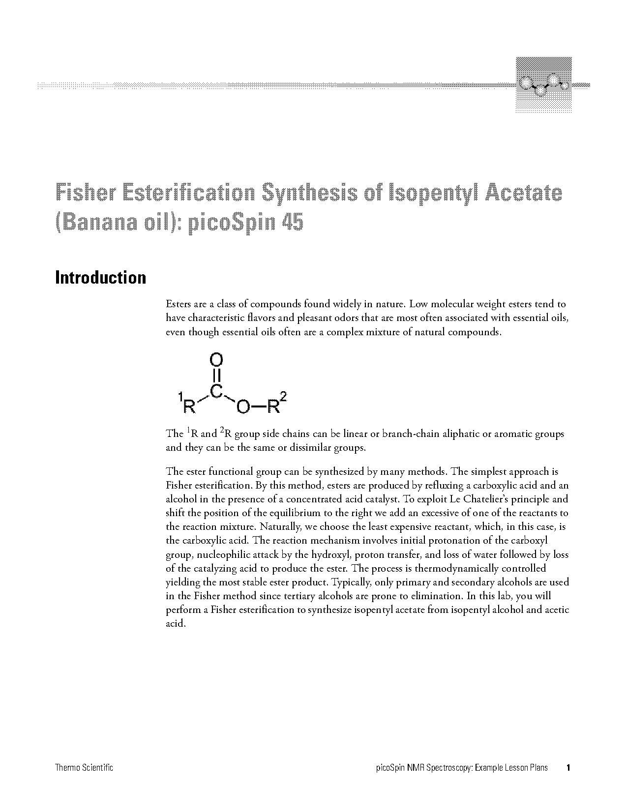 isoamyl acetate synthesis lab report