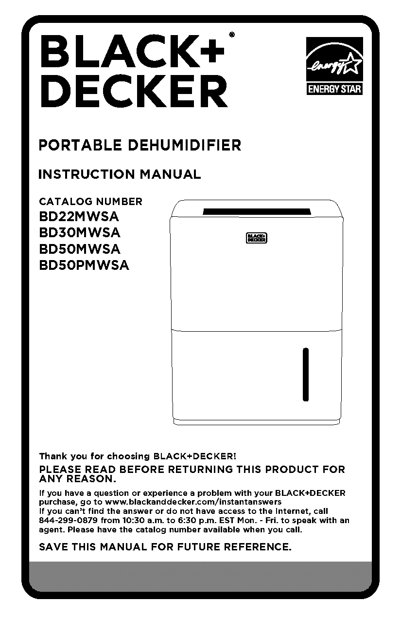 black and decker product instructions pdf