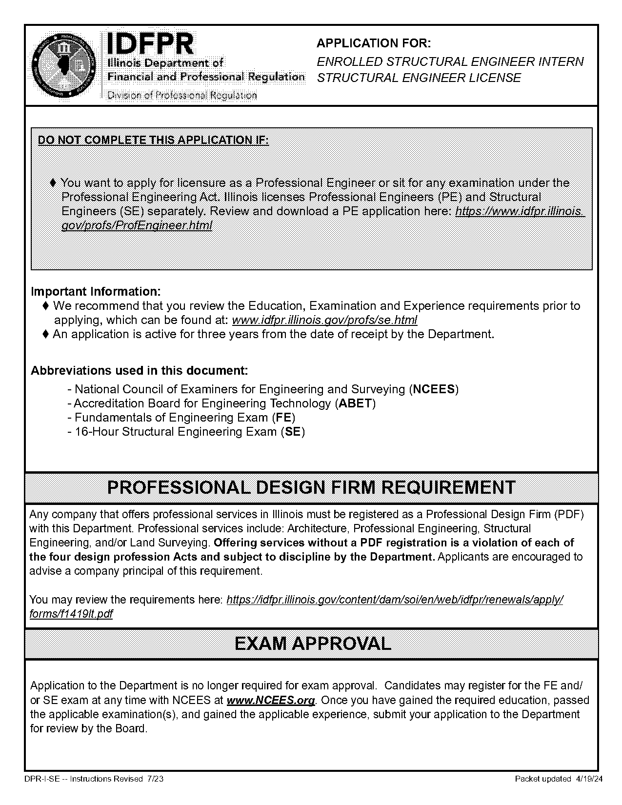 reference handbook for fe exam does not have structural design