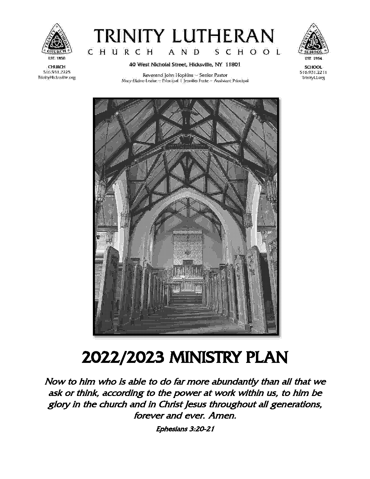 first year ministry plan