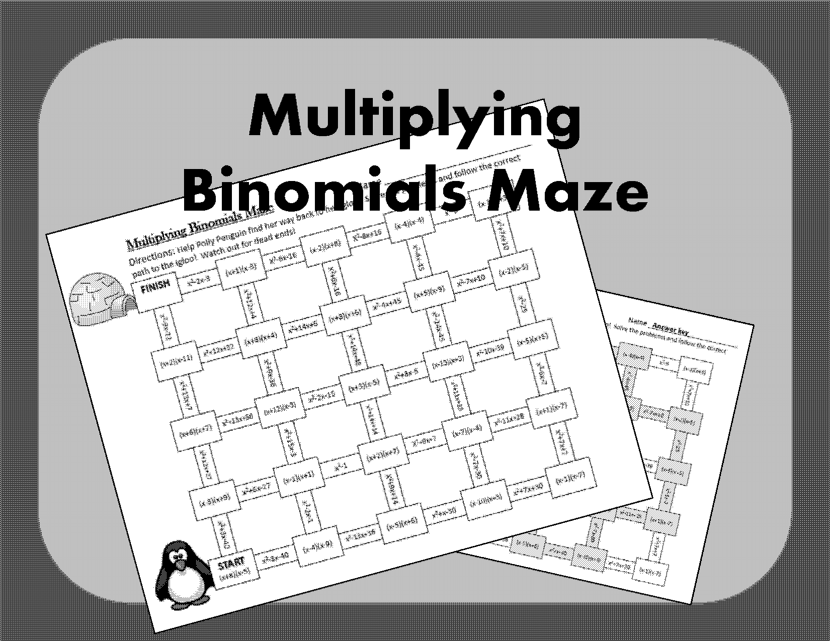 maze math multiplication worksheet