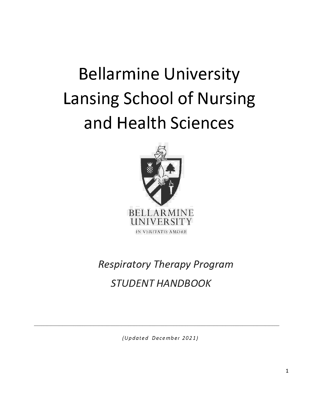 bellarmine university employee handbook