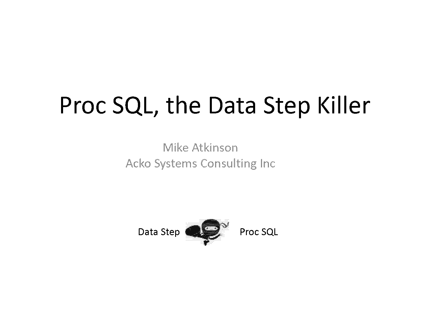 create multiple tables in one proc sql