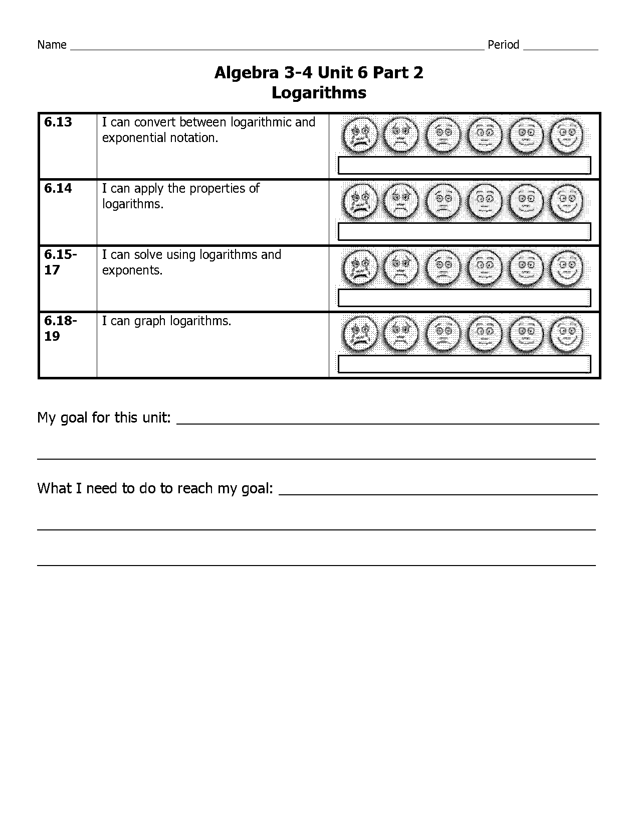 intro to logarithms worksheet answers