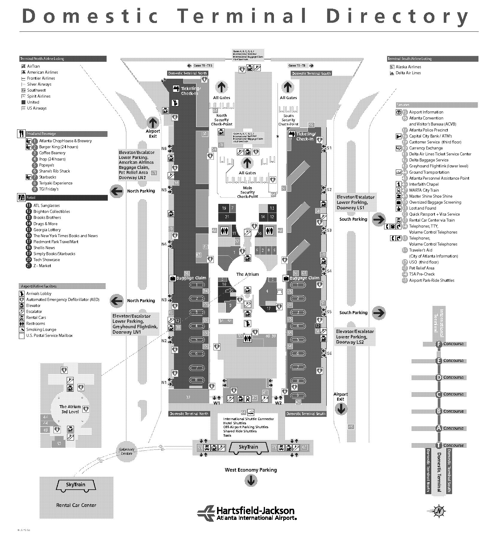 atl domestic terminal south and international