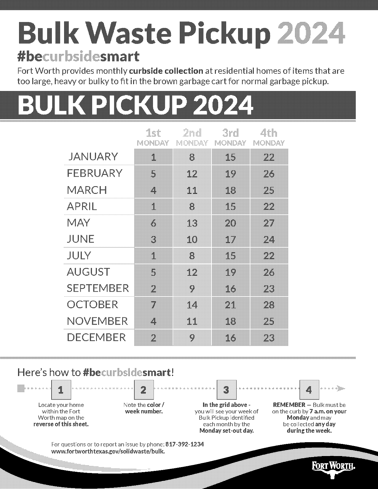 city of fort worth holiday schedule