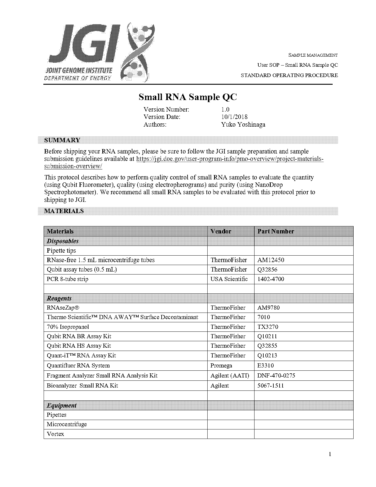 nanodrop rna quick guide