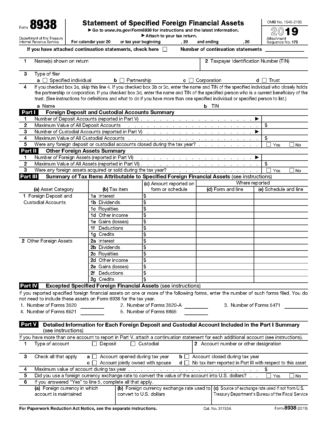 foreign assets irs form