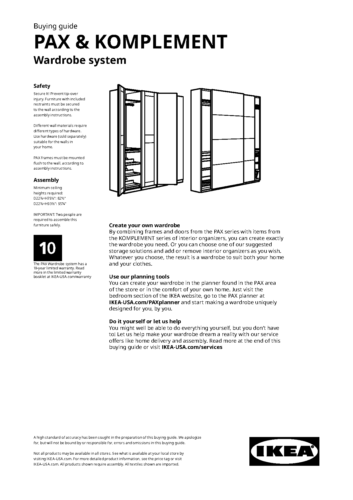 pax wardrobe system assembly instructions