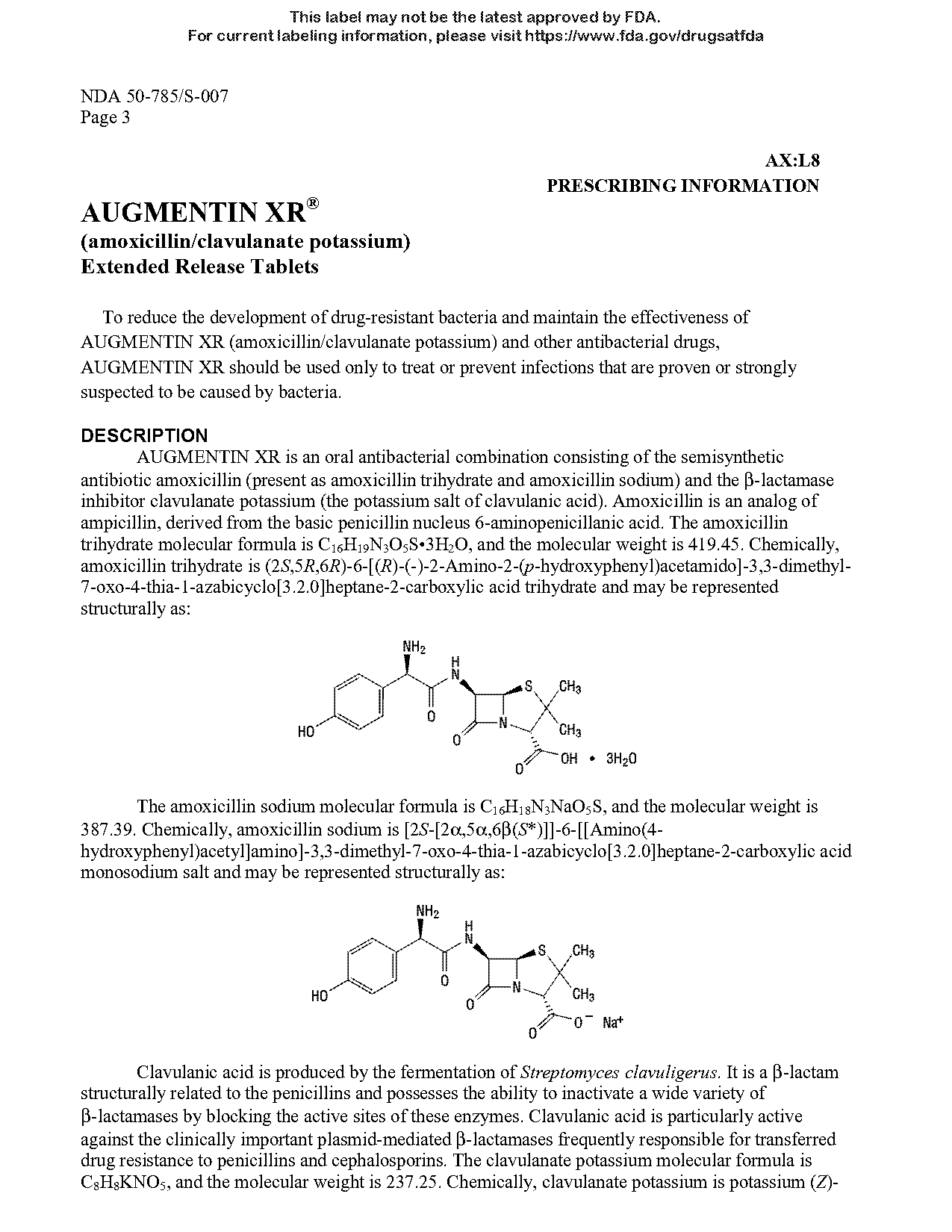 long term use augmentin