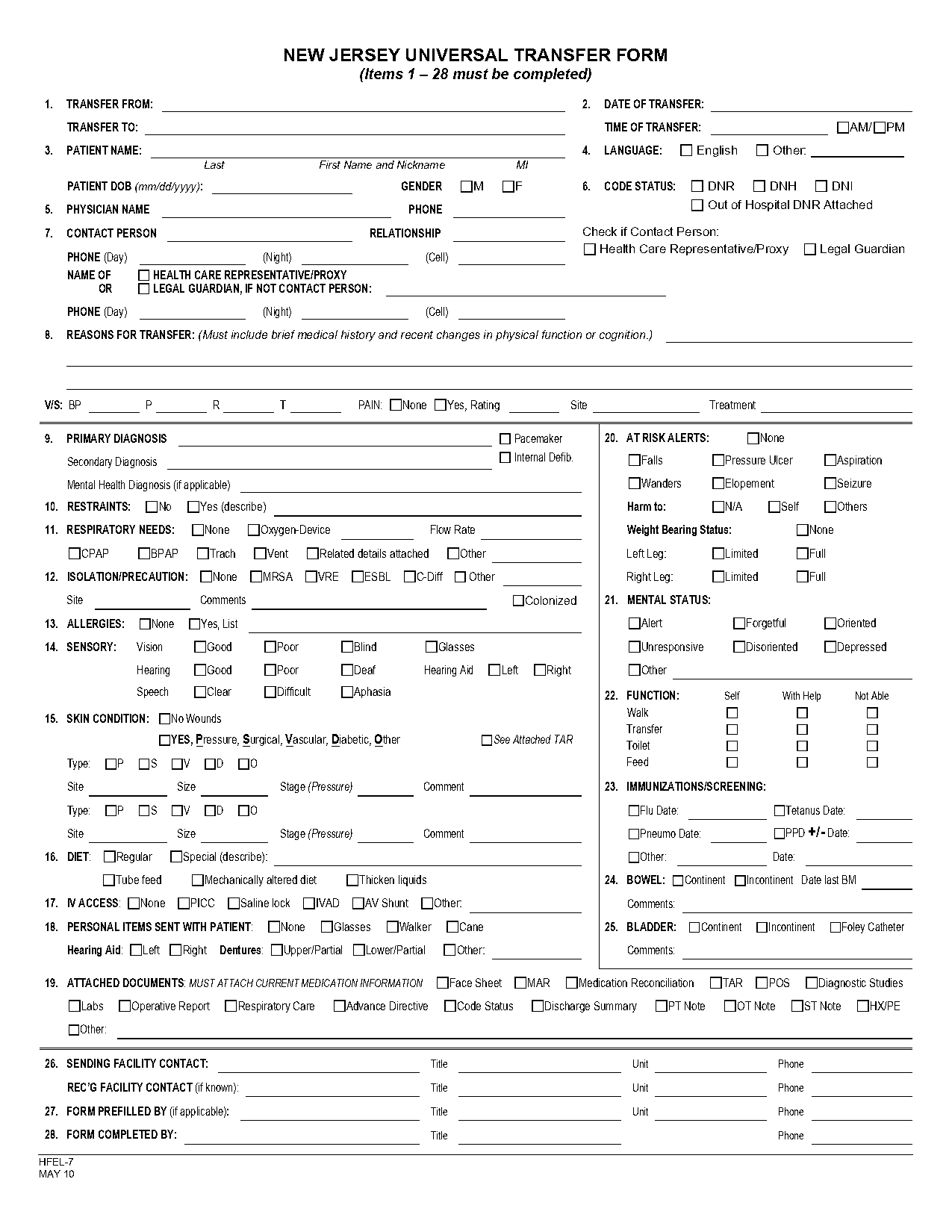 nj doh consent forms