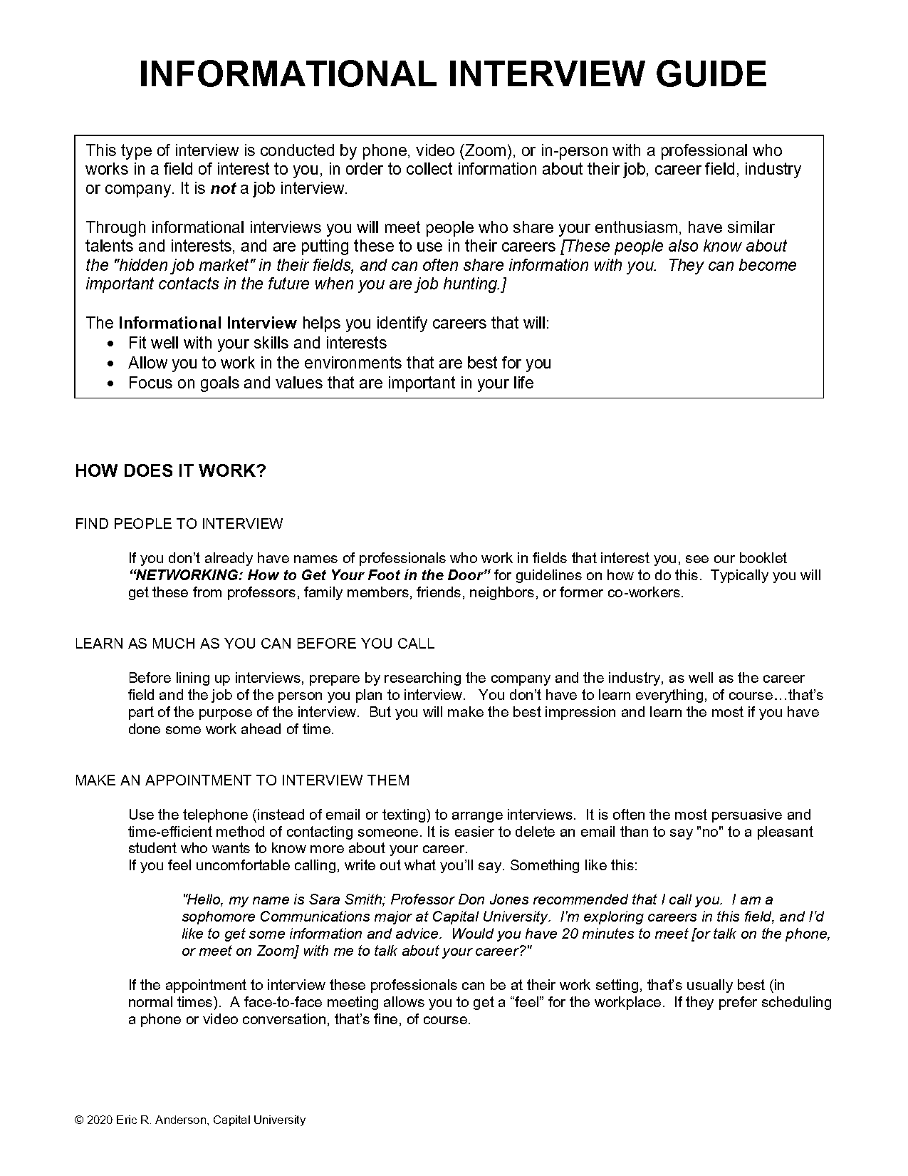 follow up letter after informational interview sample