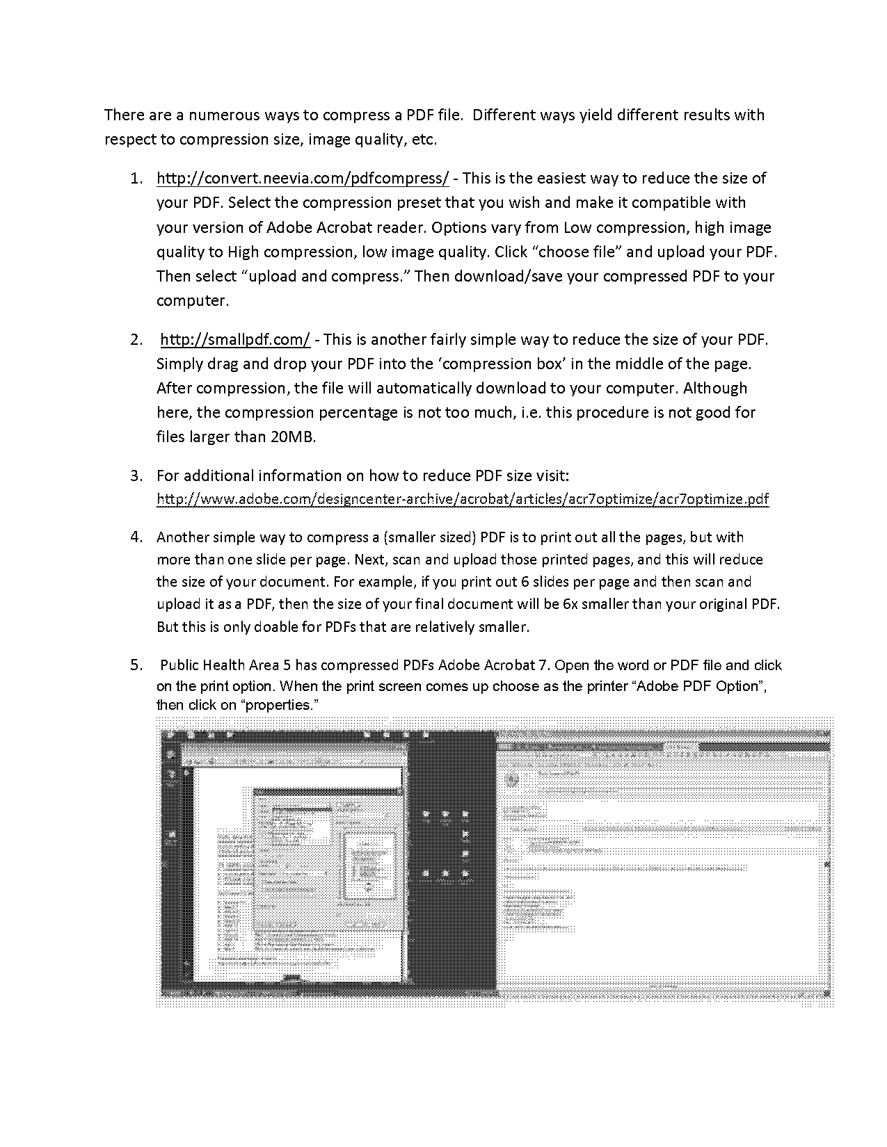 how to print a compressed pdf file