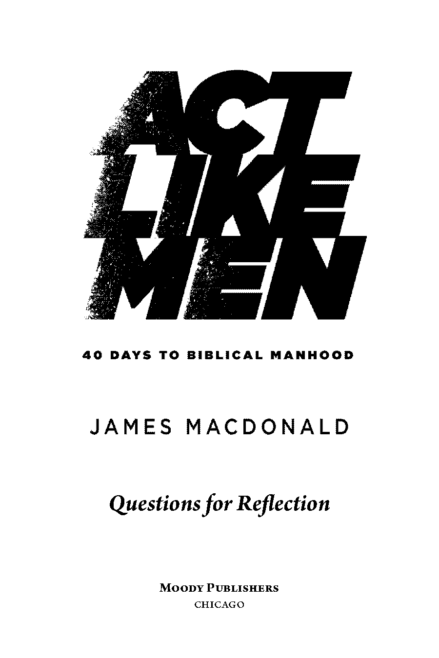 act like men james macdonald pdf