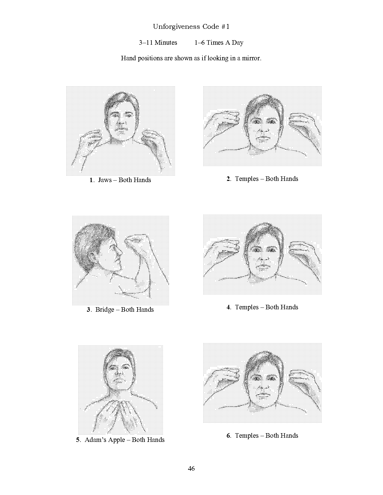 healing code problem reference chart