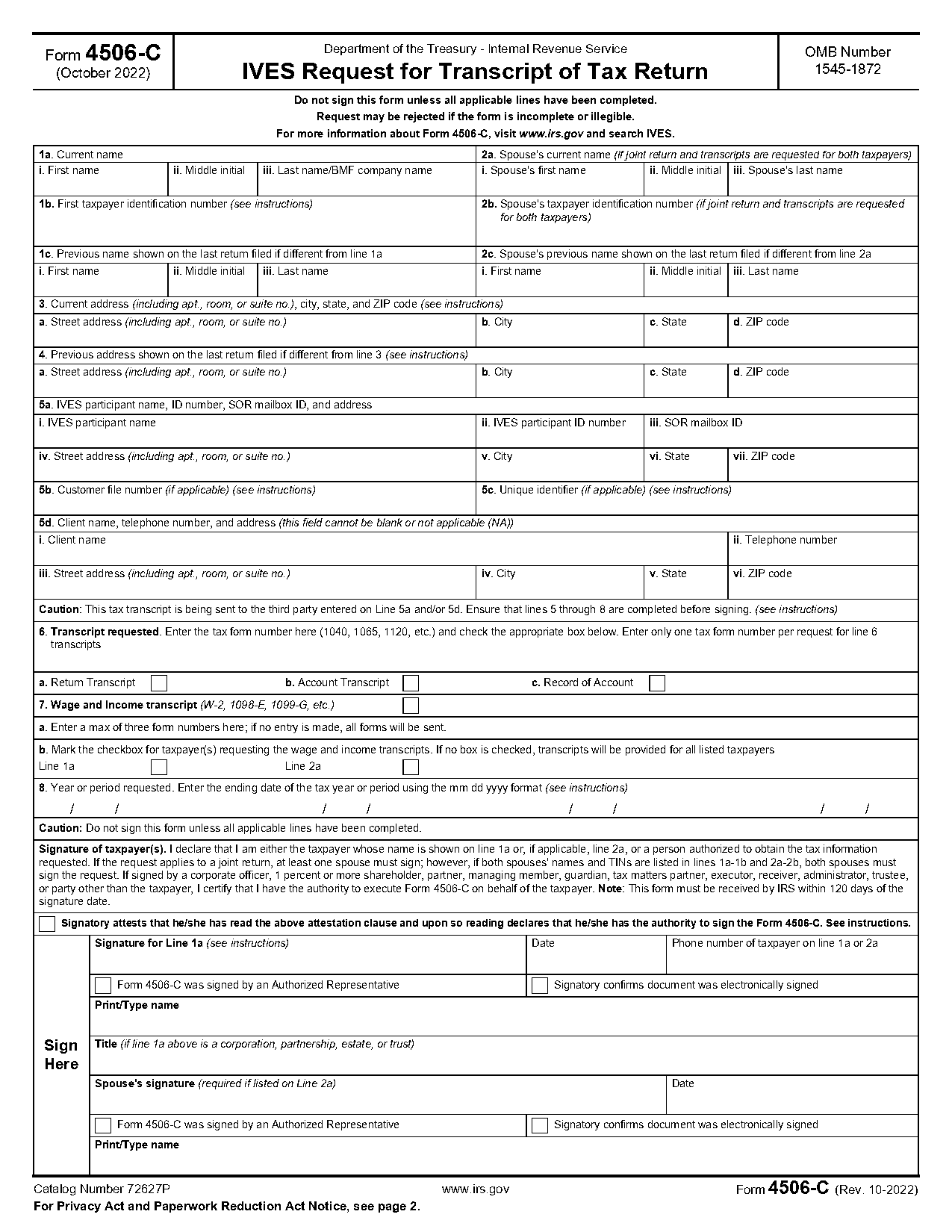 tax transcript phone numbers