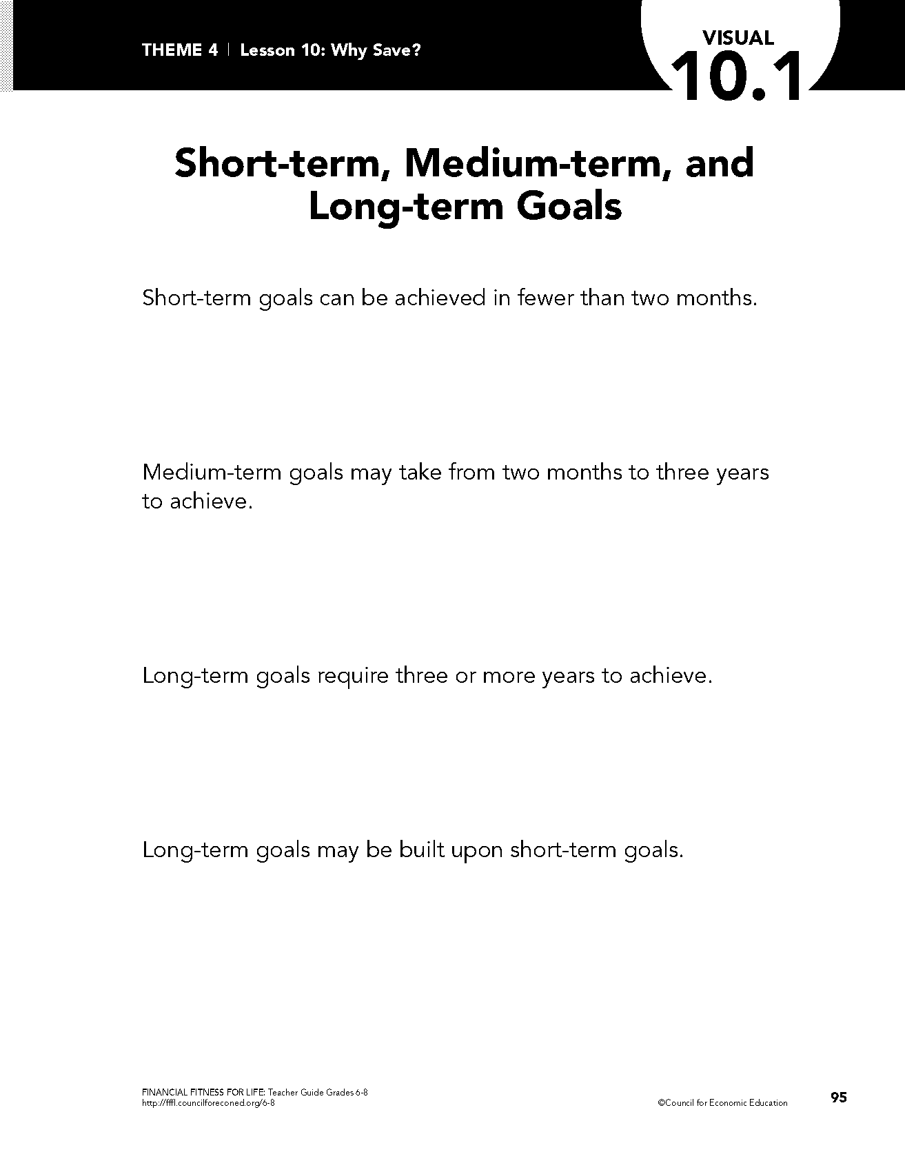 what is the time frame for a medium term goal