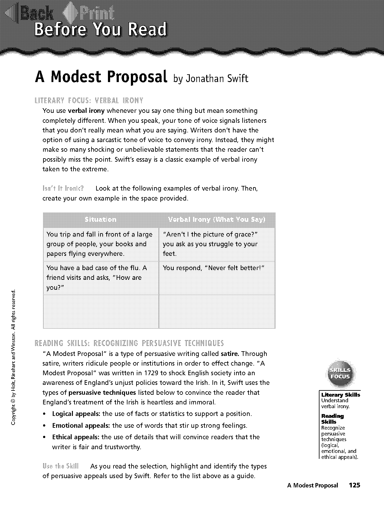 a modest proposal guided notes answers