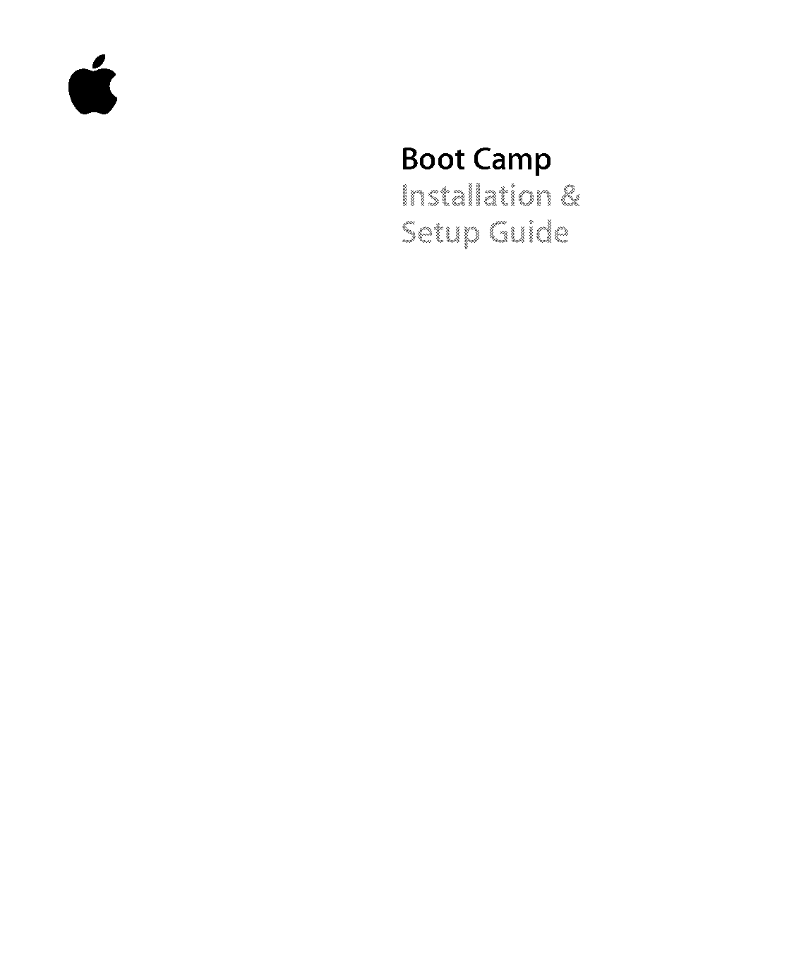 apple boot camp installation guide