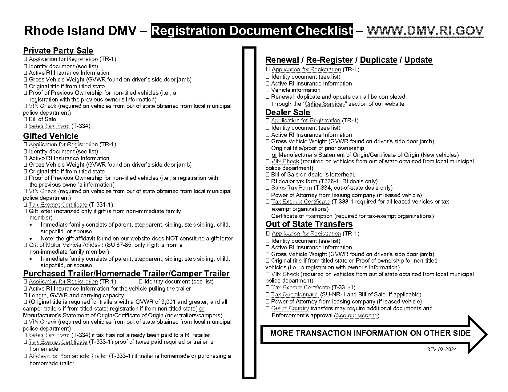 what documents are needed for vehicle registration