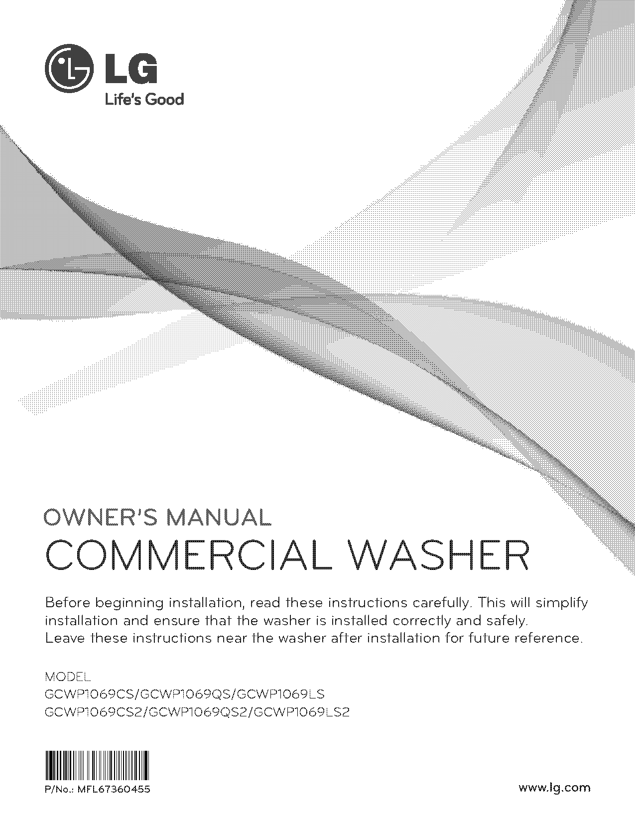 lg washer manual pdf