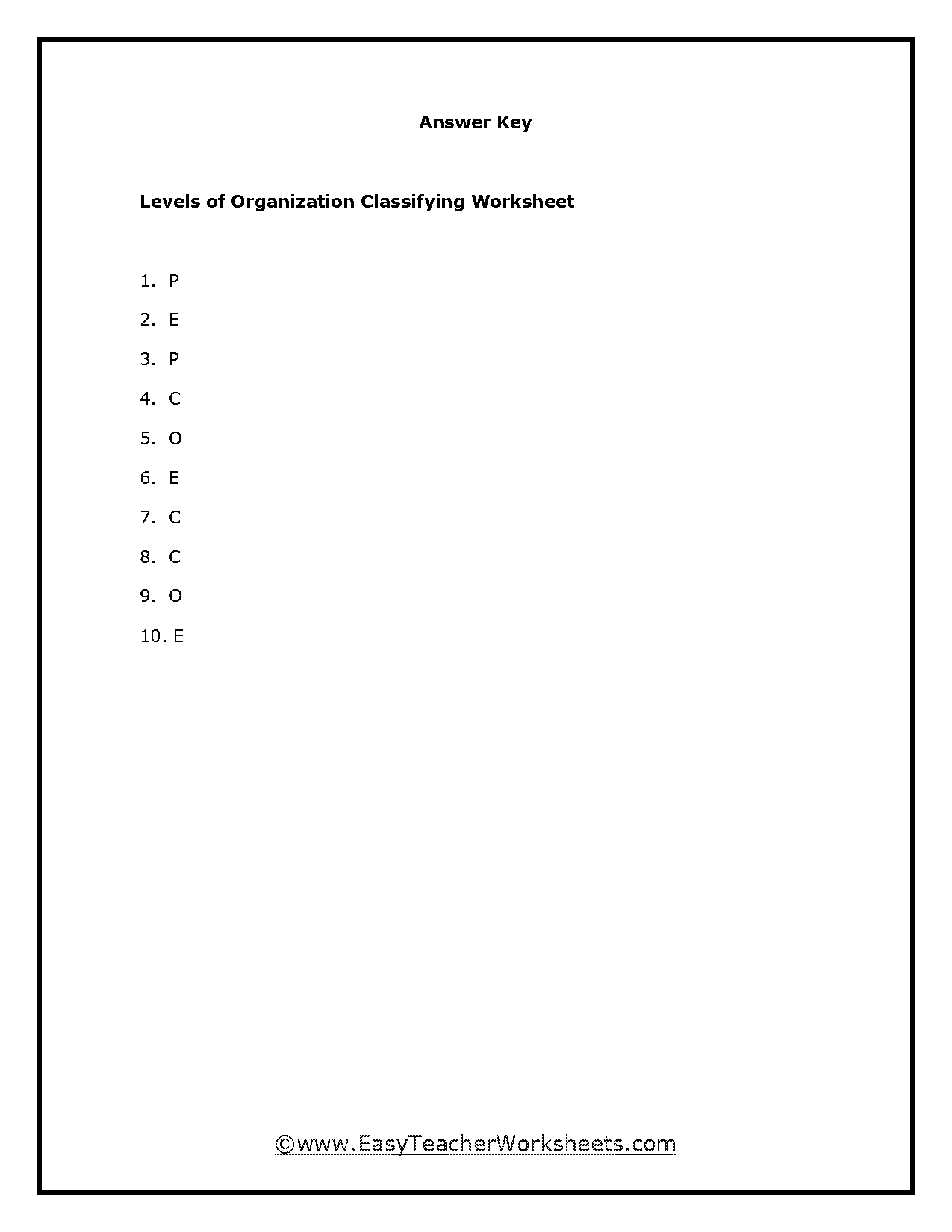 easy teacher worksheets answers